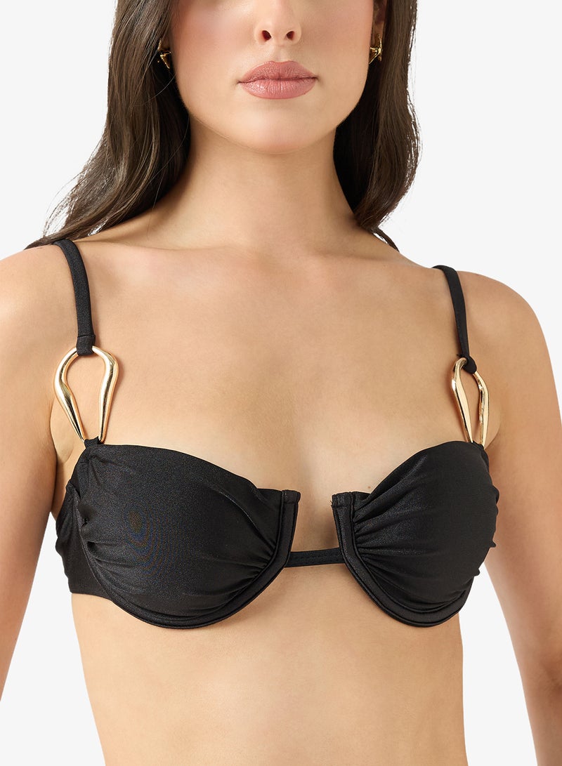 جينجر طقم بيكيني بلمسة ذهبية قطعتين - Image 2